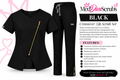 Black Diva Scrub Set